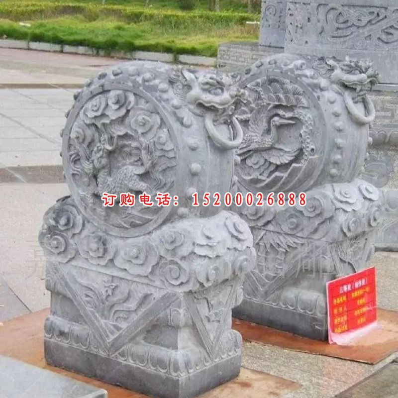 石抱鼓，大理石门墩 (2)