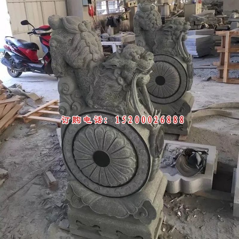 石抱鼓，石墩，狮子石抱鼓 (2)