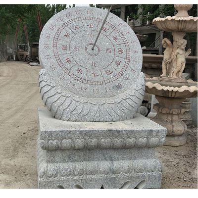 大理石日晷雕塑 广场石雕日晷