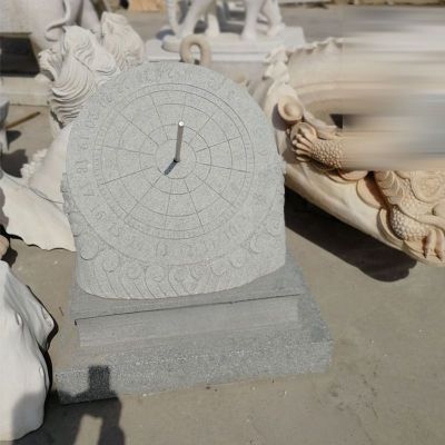汉白玉赤道式日晷   石雕广场景观雕塑 