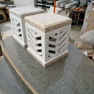 大理石古代宫灯 公园石灯 
