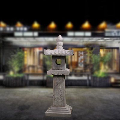 大理石日式石灯雕塑，公园景观雕塑