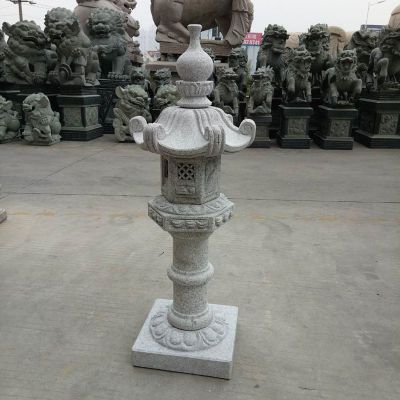 仿古宫灯 大理石古代石灯 