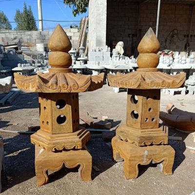 公园仿古石灯 石雕宫灯 