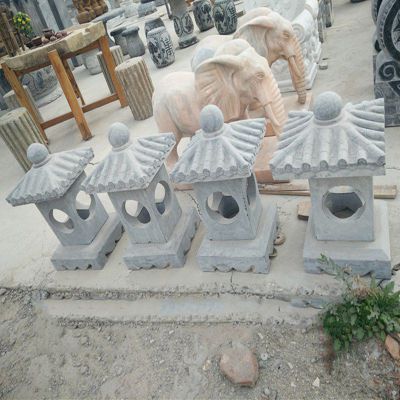 公园石雕宫灯 大理石灯