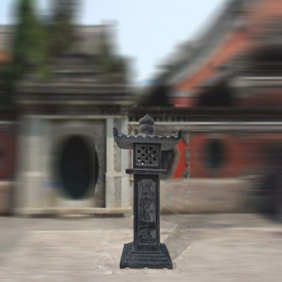 青石宫灯   石雕寺庙景观雕塑