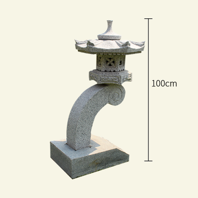 青石日式石灯，落地草坪照明灯