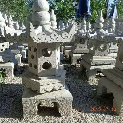 石灯，大理石石灯雕塑 
