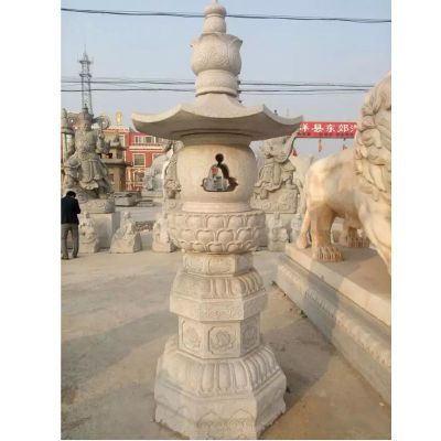 石灯，汉白玉石灯 