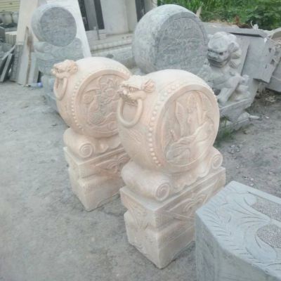 石门墩，晚霞红石门墩