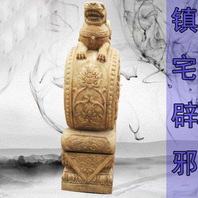 镇宅辟邪景观石雕，貔貅抱鼓石雕塑