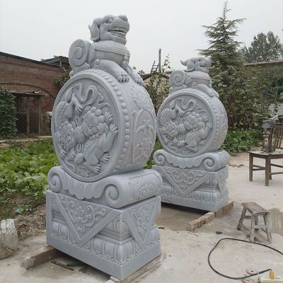 汉白玉 抱鼓石