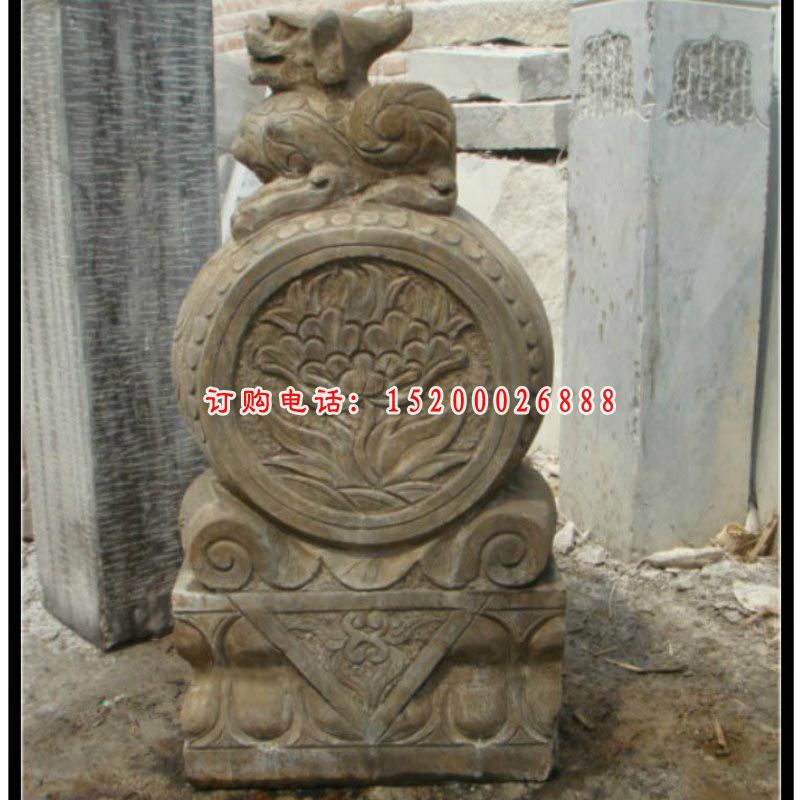 仿古抱鼓石雕塑，石景观雕塑 (1)