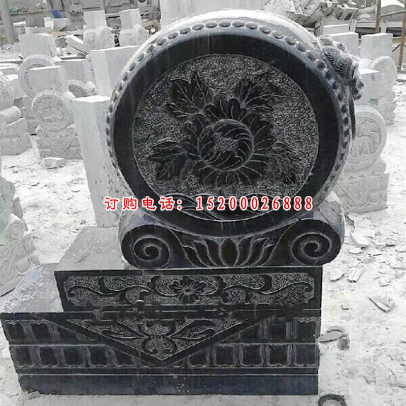 仿古抱鼓石雕塑，庭院景观雕塑 (2)