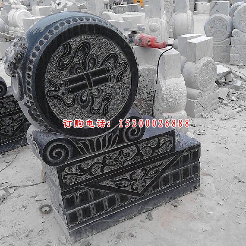 仿古抱鼓石雕塑，公园景观雕塑