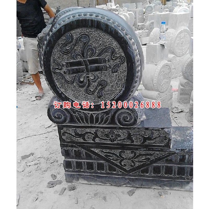 公园景观雕塑，仿古抱鼓石雕塑