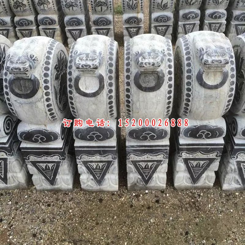 仿古抱鼓石雕塑，招财景观雕塑