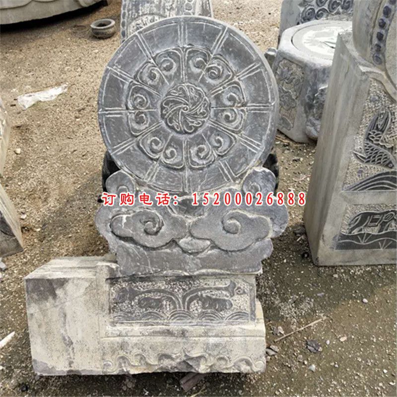 仿古大象抱鼓   石雕庭院景观雕塑 (8)