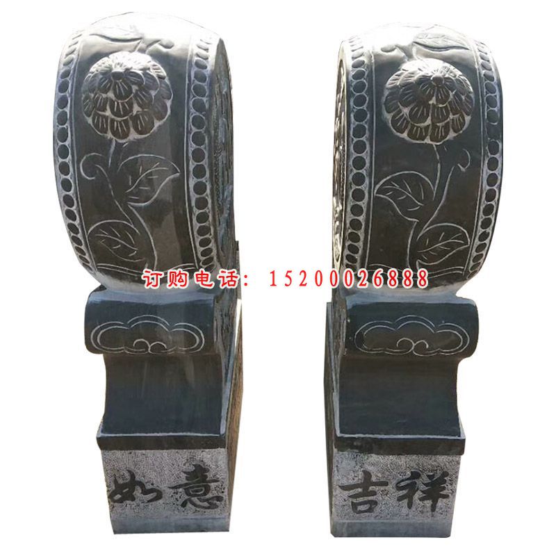 仿古吉祥如意抱鼓  石雕门口雕塑 (1)