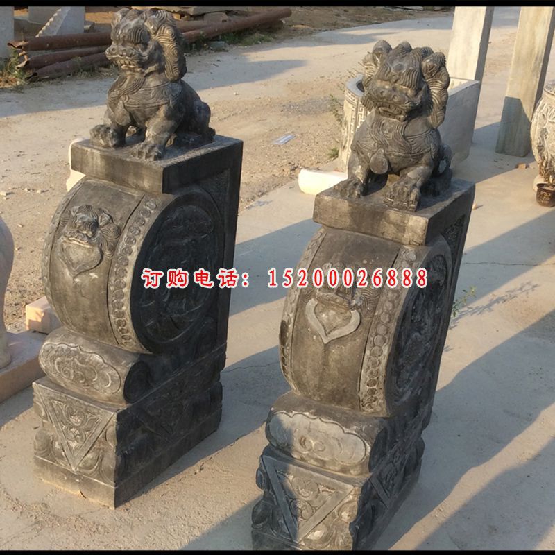 公园景观摆件，仿古抱鼓石雕塑