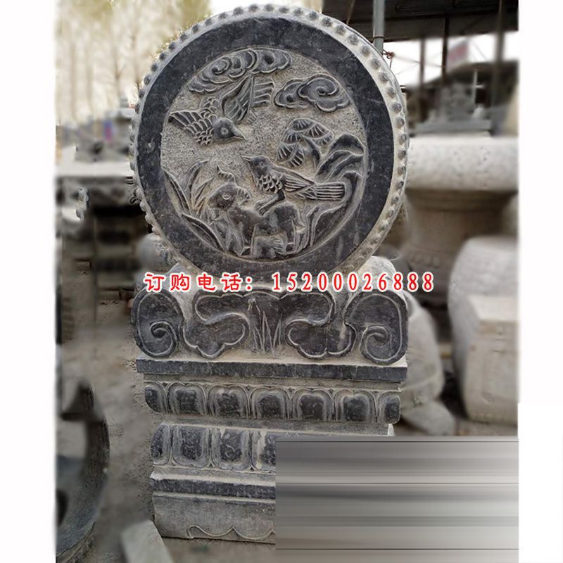 仿古石门墩，青石门墩