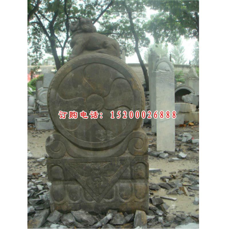 门墩景观雕塑，抱鼓石雕塑 (2)