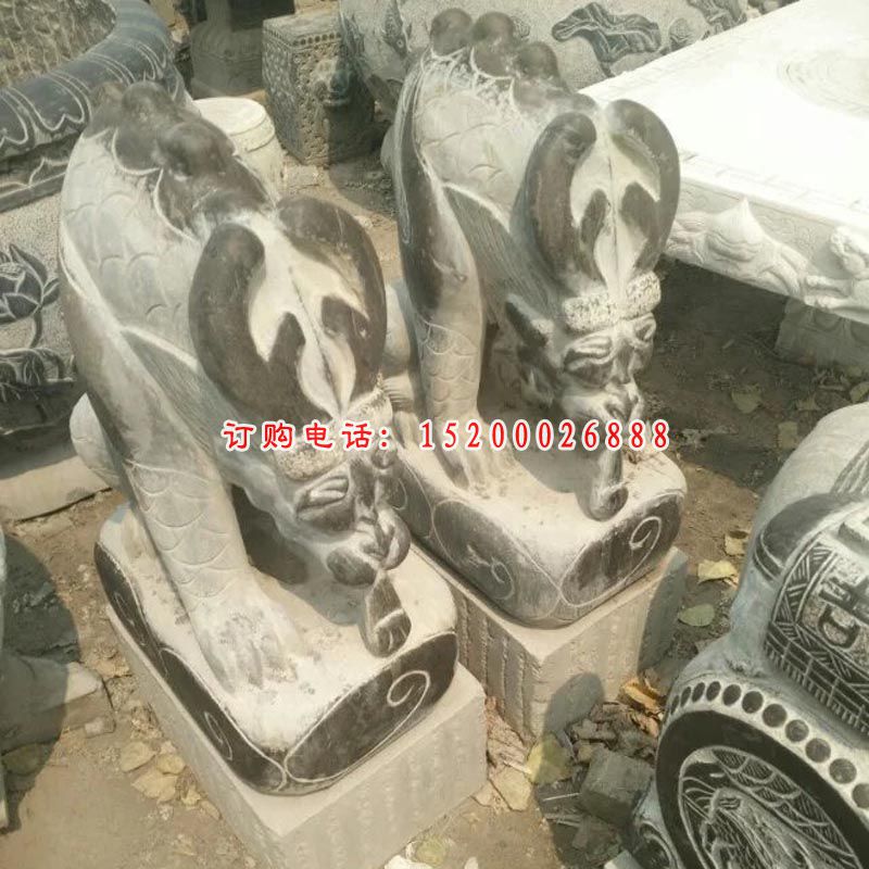 门墩石雕，仿古门墩雕塑