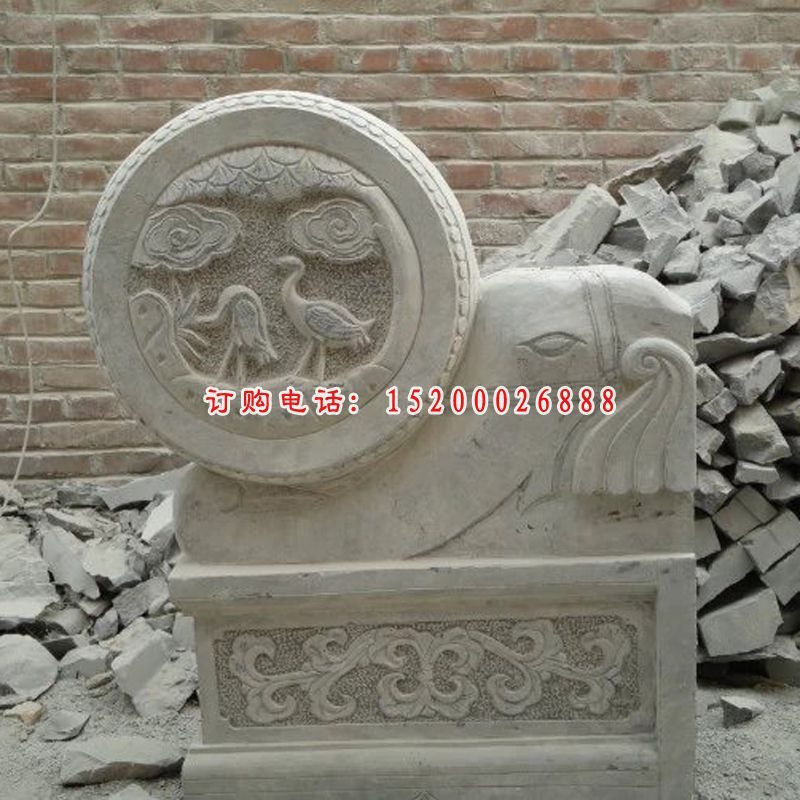 门墩石雕，石抱鼓雕塑，门墩雕塑 (3)