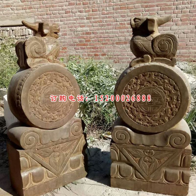 门枕石，仿古石门墩