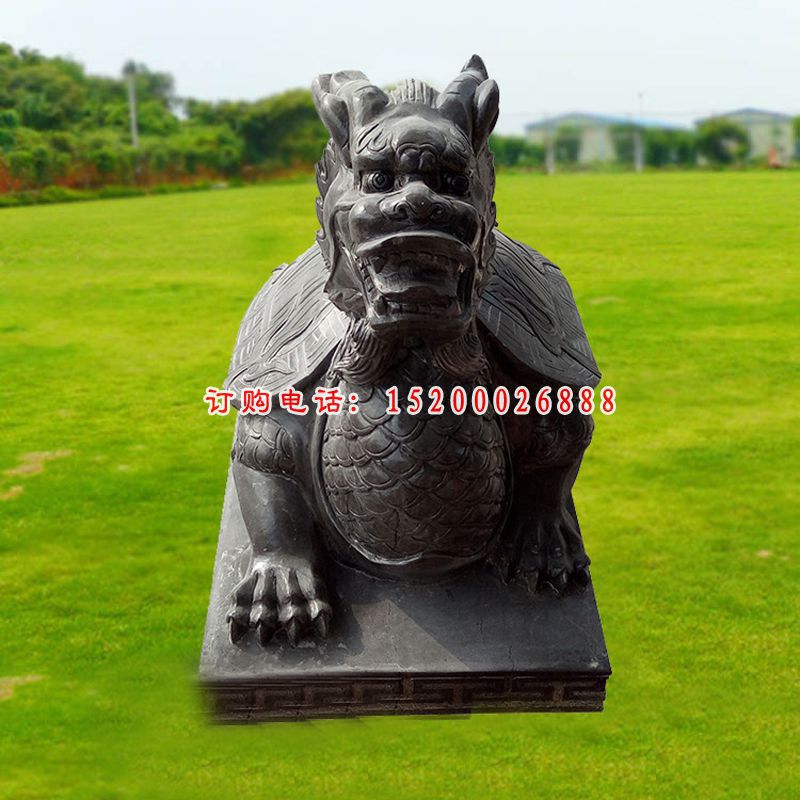 中国黑龙龟石雕 古代神兽石雕
