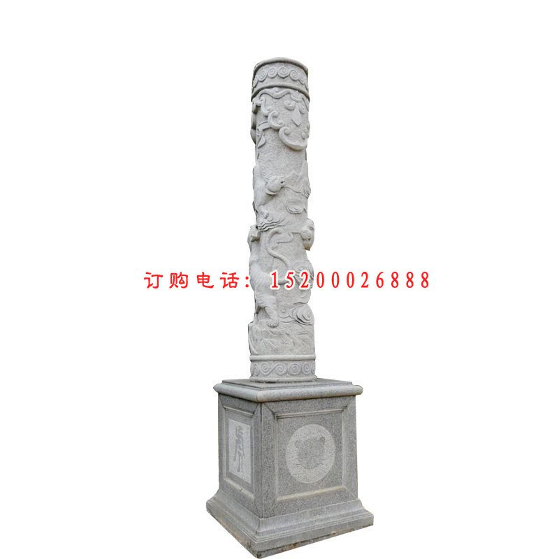 大理石双龙戏珠  石雕广场景观雕塑