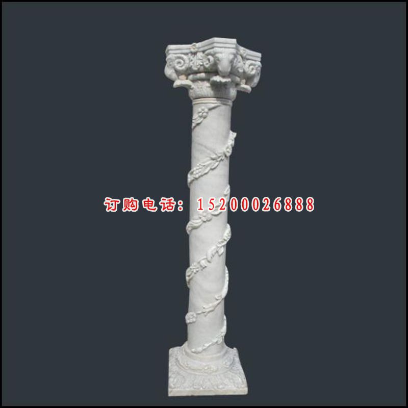 罗马柱石雕，大理石罗马柱 (4)