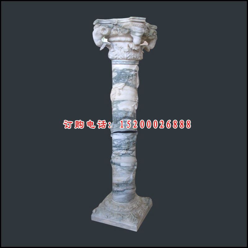 罗马柱石雕，大理石罗马柱 (3)