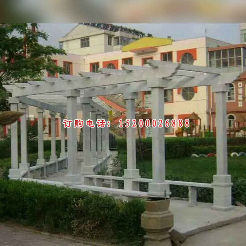 石头走廊，石雕走廊雕塑 (2)