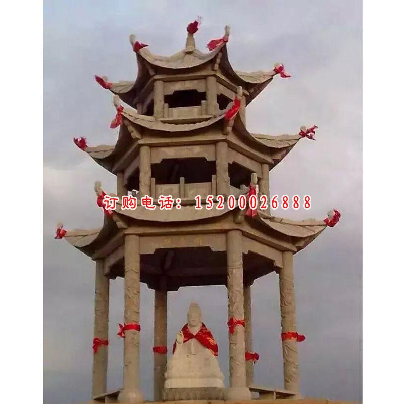 石材凉亭石雕亭子雕塑