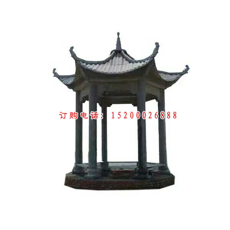 大理石八角凉亭    石雕小区景观雕塑