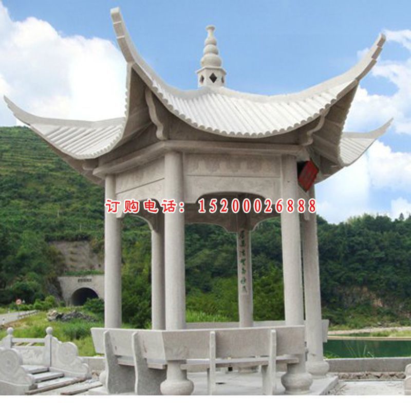 石凉亭，大理石凉亭