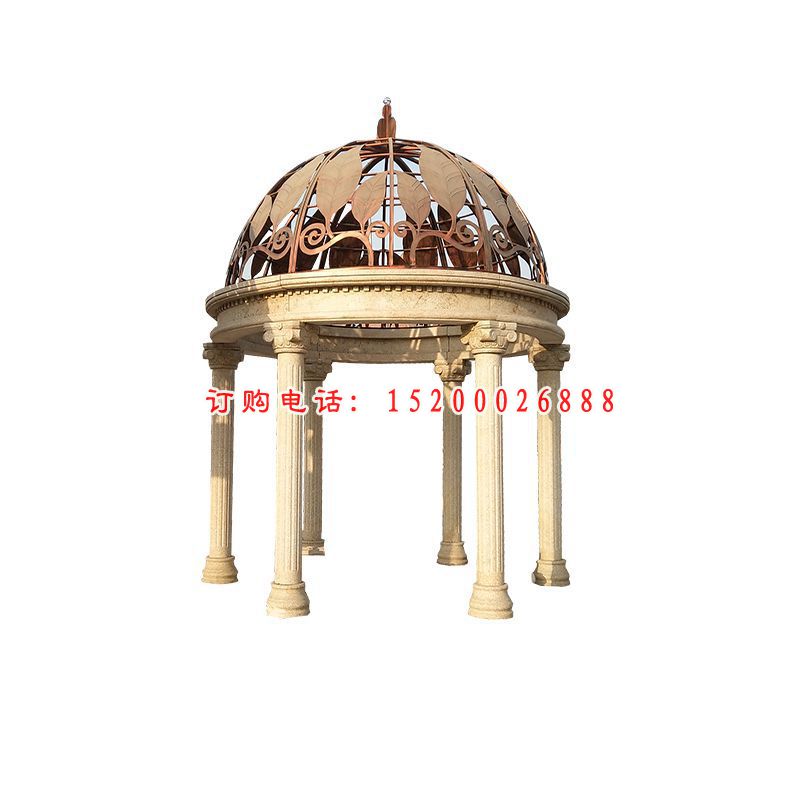大理石欧式凉亭  石雕公园景观雕塑