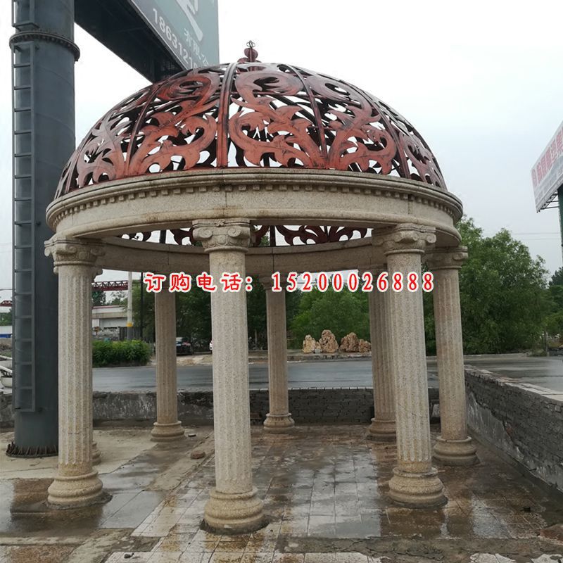 大理石欧式凉亭  石雕广场景观雕塑