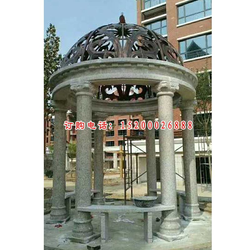 大理石欧式凉亭   石雕小区景观摆件