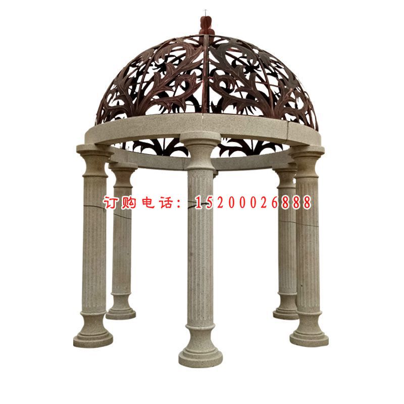 大理石西方花式凉亭   公园小区景观