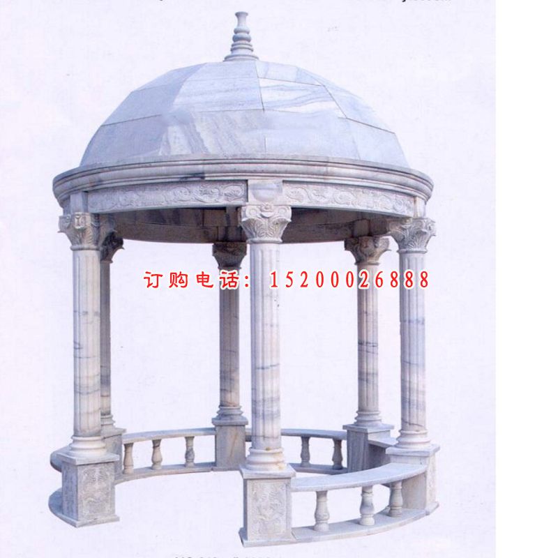 欧式凉亭石雕，公园景观石雕 (1)