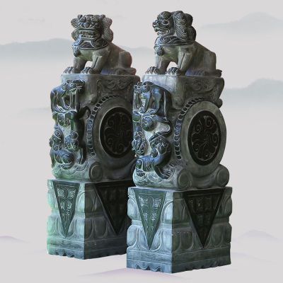 石狮门墩，庭院门口摆件石雕