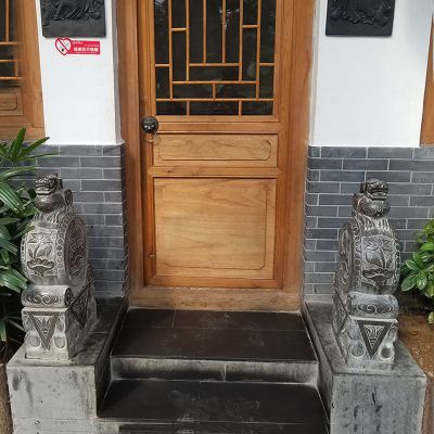 仿古抱鼓 石雕 庭院门口雕塑