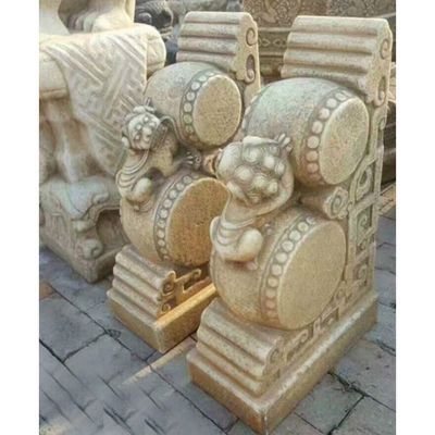 仿古门墩石雕  门口抱鼓石 
