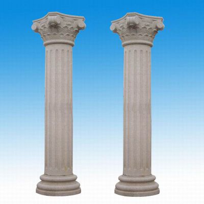 罗马柱石雕，欧式石雕柱子 
