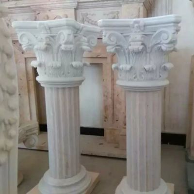 大理石罗马柱雕塑 欧式文化柱石雕 