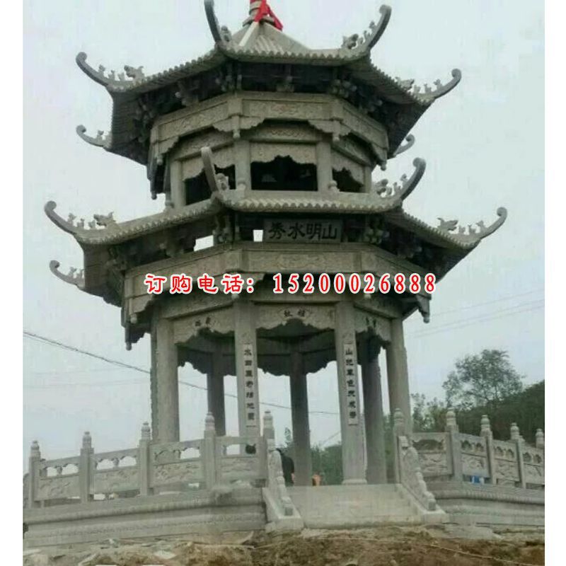 大理石亭子雕塑