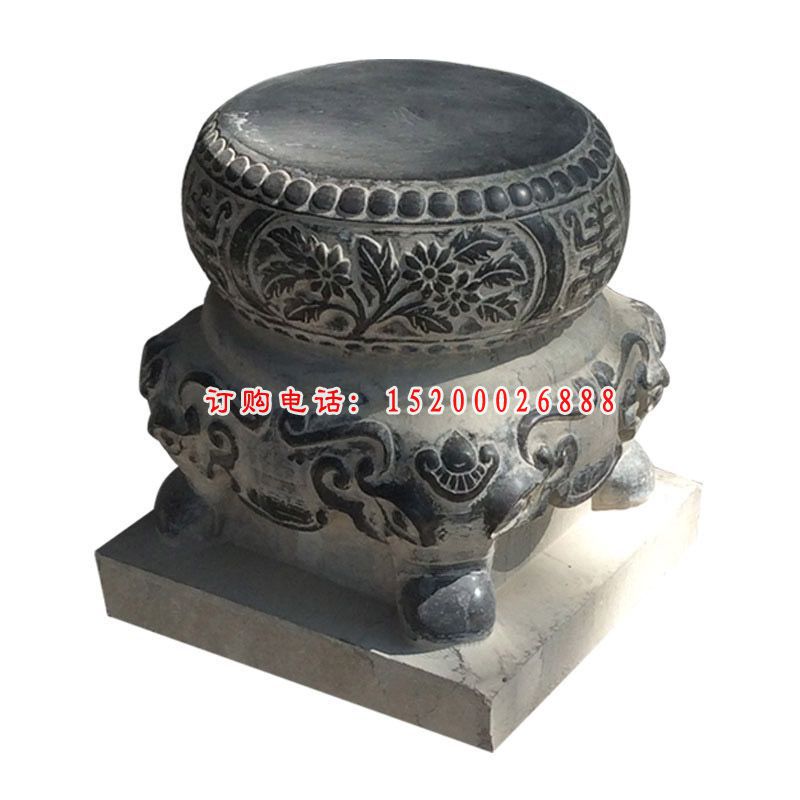 大理石莲花石凳   石雕小区雕塑