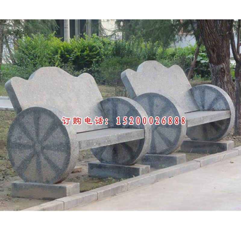 公园石凳子，大理石凳子雕塑